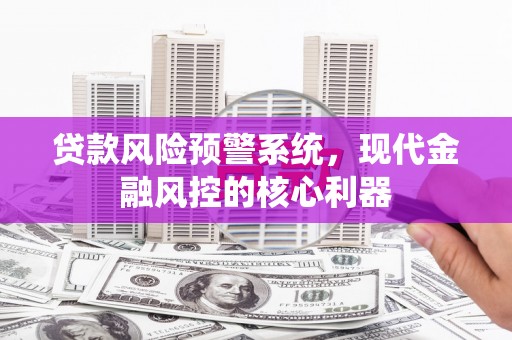 岑巩贷款风险预警系统，现代金融风控的核心利器