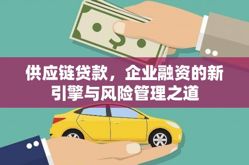岑巩供应链贷款，企业融资的新引擎与风险管理之道