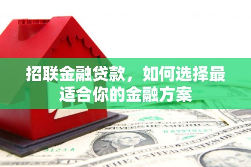 岑巩招联金融贷款，如何选择最适合你的金融方案