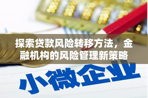 岑巩探索贷款风险转移方法，金融机构的风险管理新策略