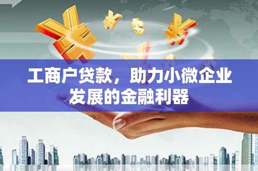 岑巩工商户贷款，助力小微企业发展的金融利器