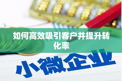 岑巩如何高效吸引客户并提升转化率