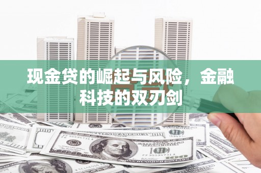 岑巩现金贷的崛起与风险，金融科技的双刃剑