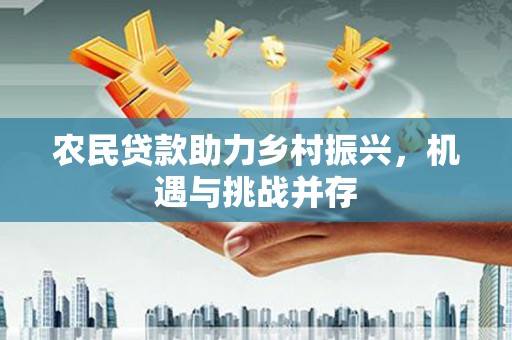 岑巩农民贷款助力乡村振兴，机遇与挑战并存