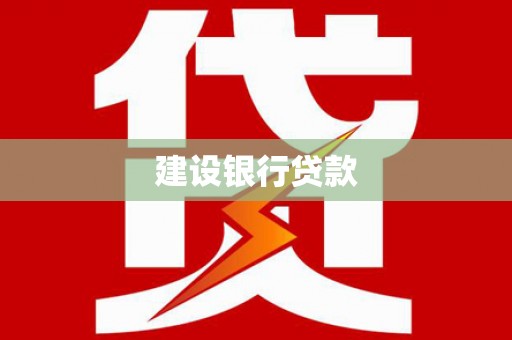 岑巩建设银行贷款