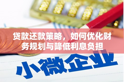 岑巩贷款还款策略，如何优化财务规划与降低利息负担