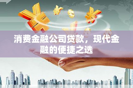 岑巩消费金融公司贷款，现代金融的便捷之选
