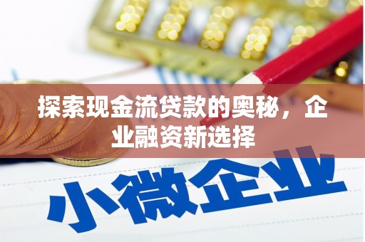 岑巩探索现金流贷款的奥秘，企业融资新选择
