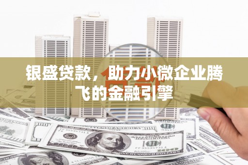 岑巩银盛贷款，助力小微企业腾飞的金融引擎