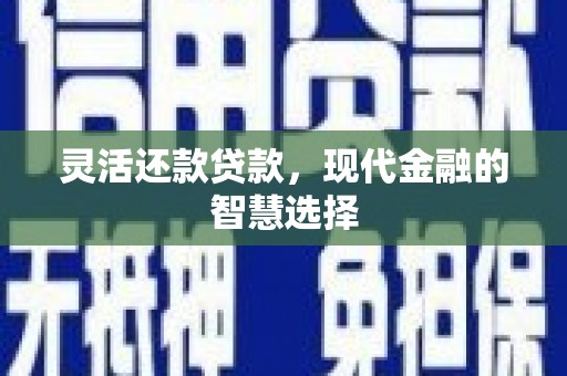 岑巩灵活还款贷款，现代金融的智慧选择