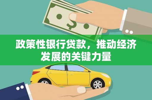 岑巩政策性银行贷款，推动经济发展的关键力量