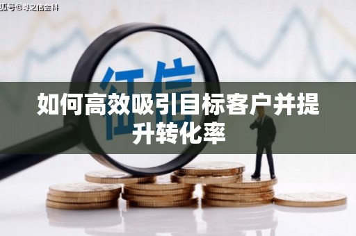 岑巩如何高效吸引目标客户并提升转化率