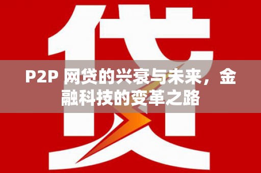 岑巩P2P 网贷的兴衰与未来，金融科技的变革之路