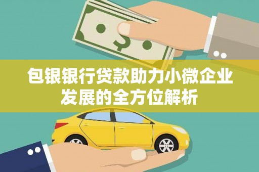 岑巩包银银行贷款助力小微企业发展的全方位解析