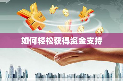 岑巩如何轻松获得资金支持