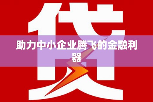 岑巩助力中小企业腾飞的金融利器
