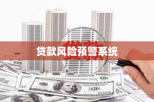 岑巩贷款风险预警系统